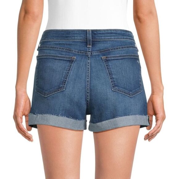 Rag & Bone Blue Jean Shorts with Cuffed Hem size 32 (10-12) - Picture 9 of 10